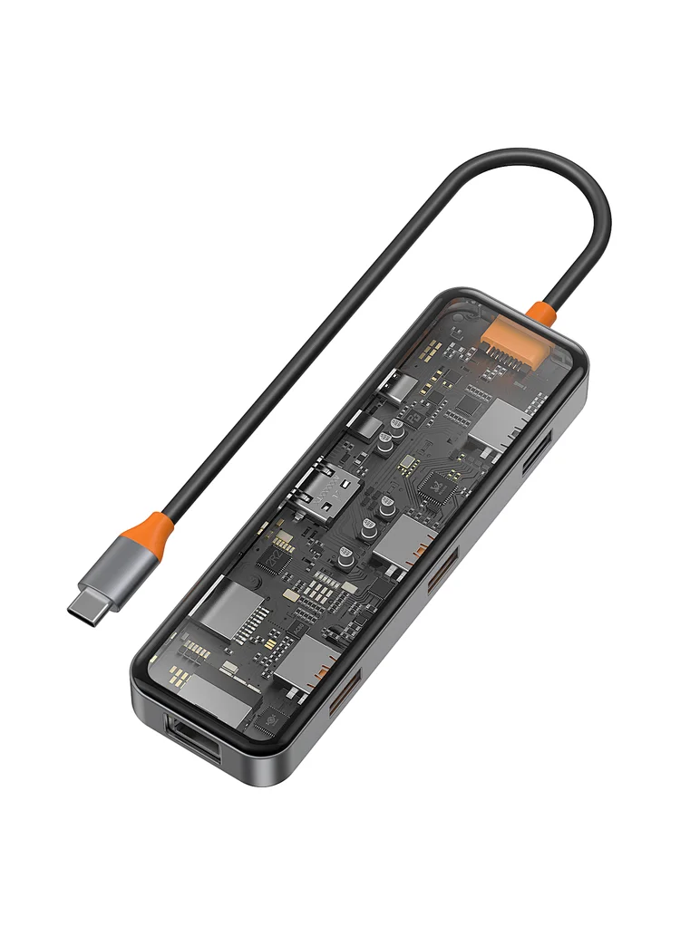 WiWU Cyber Hub 8 in 1 Multi-functional USB C